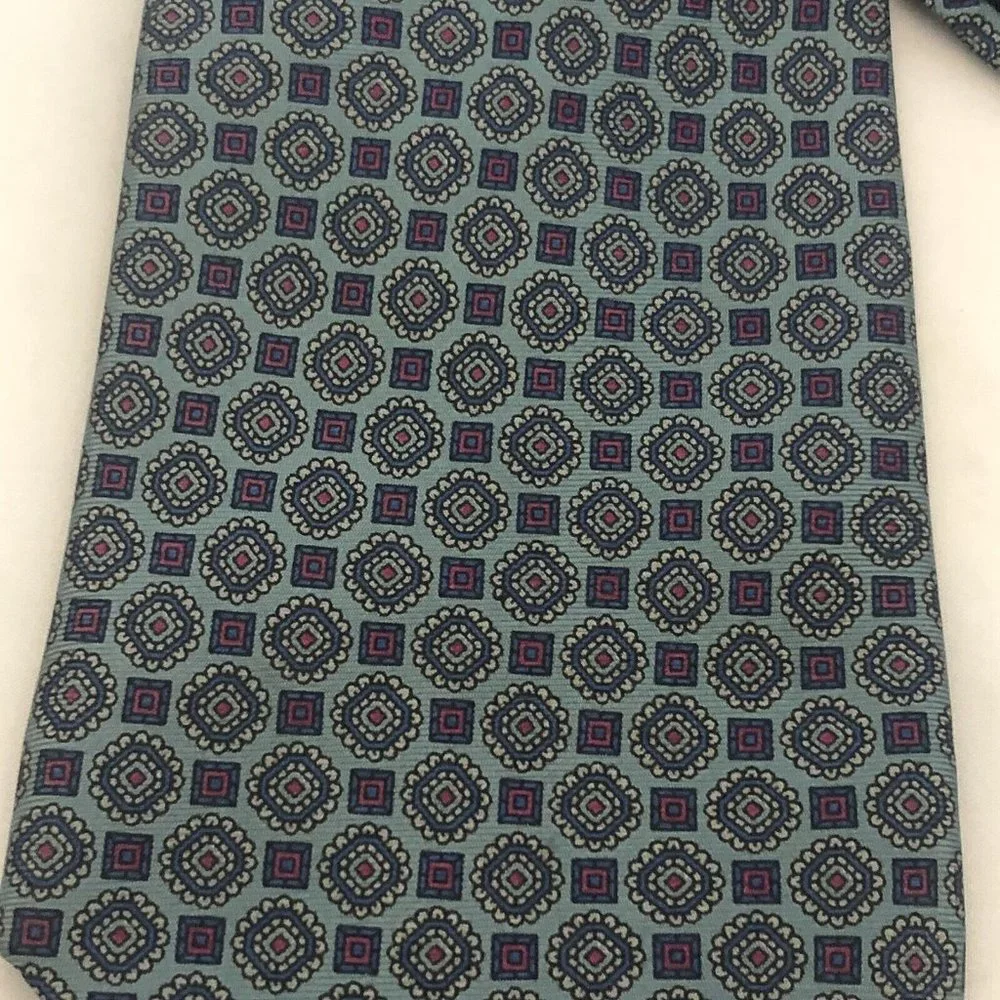 Set Of Four Blue Silk Ties Fleet Street J Ferrar Michael Strahan Signorcelli